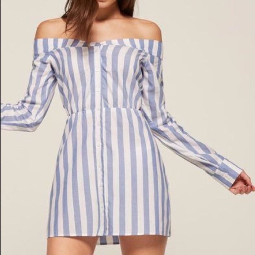 Reformation Bromley Off Shoulder Dress ~ Size 4